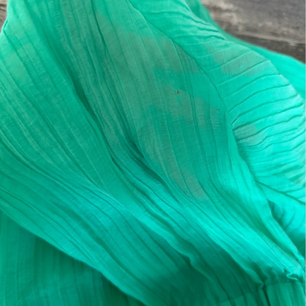 Sandro Emerald Green Tiered Maxi Dress - Picture 10 of 10